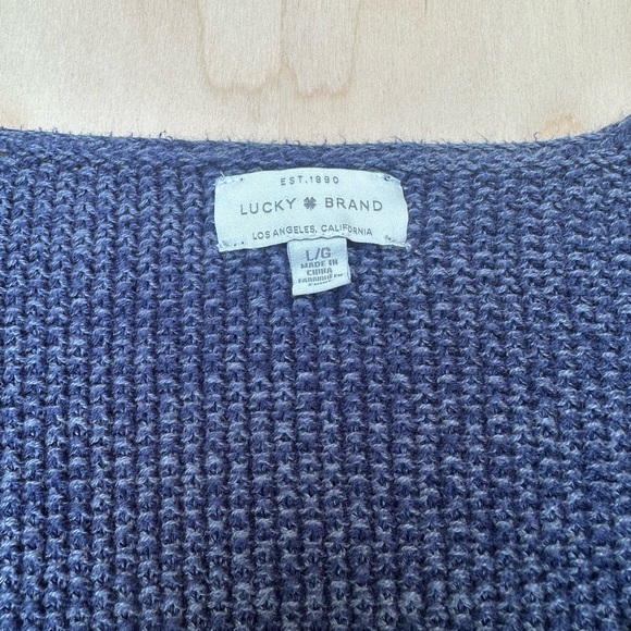 Lucky Brand V Neck Knit Sweater - Picture 2 of 2